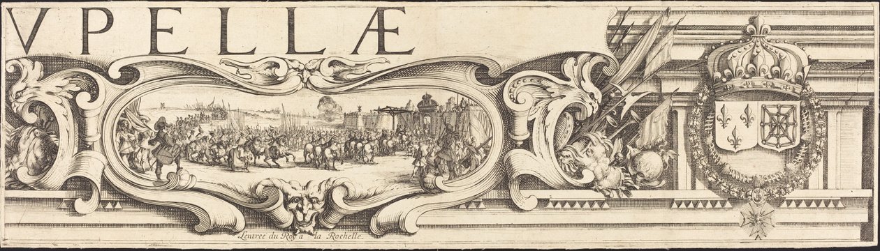 Het beleg van La Rochelle [plaat 3 van 16; set omvat 1952.8.97-112] door Jacques Callot and Abraham Bosse