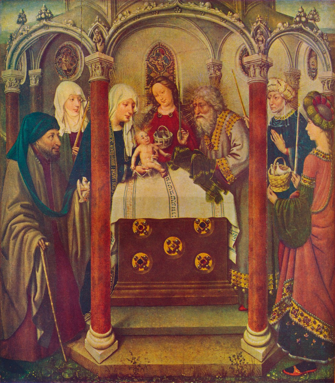 De presentatie van Christus in de tempel, 15e eeuw door Jacques Daret