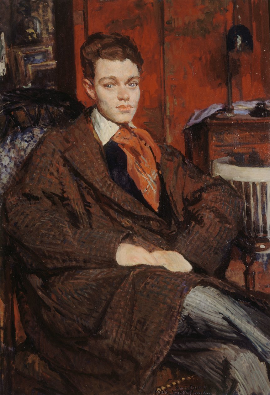 Portret van René Crevel 1900-1935, 1928 door Jacques Emile Blanche