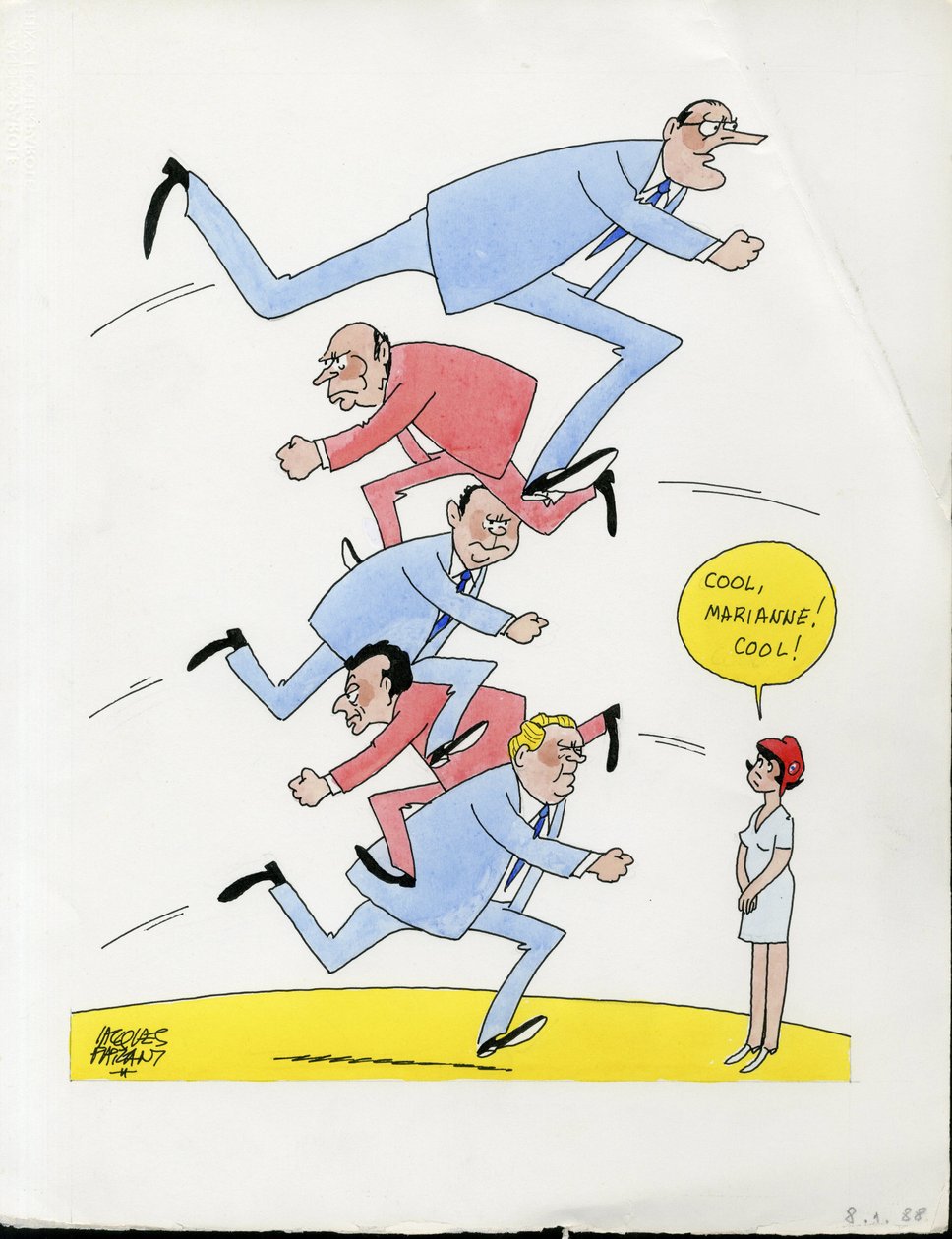 Dagen van Frankrijk, Kleurrijke satire door Jacques Faizant