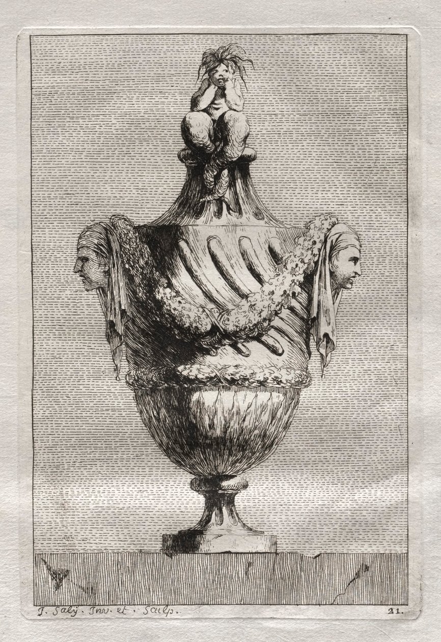 Suite van Vazen: Plaat 21, 1746 door Jacques Francois Joseph Saly