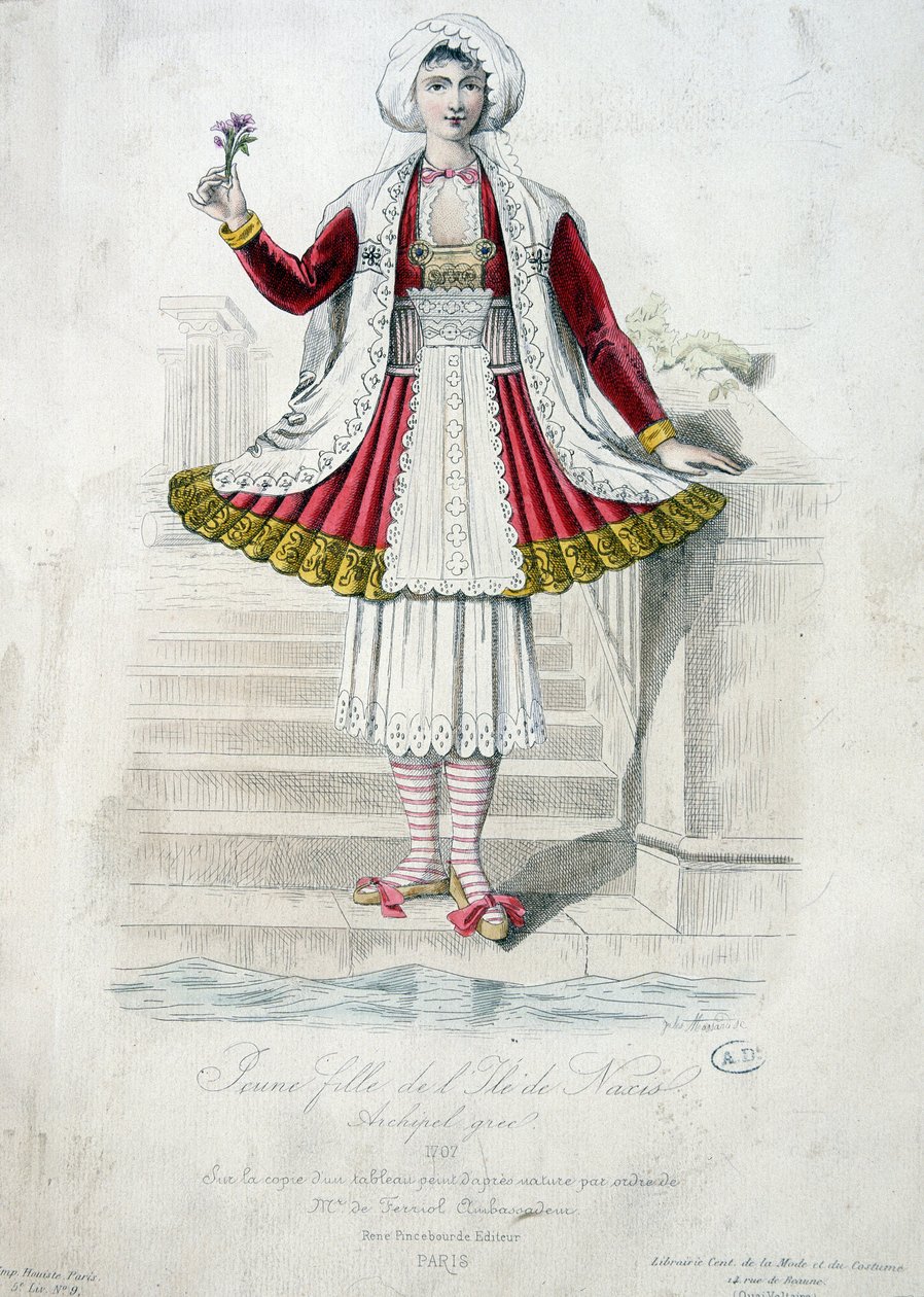 Meisje van het eiland Naxos door Jacques Grasset de Saint-Sauveur