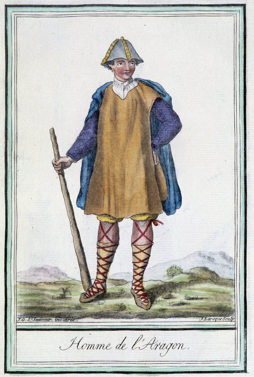 Man van Aragon (Spanje) - in 