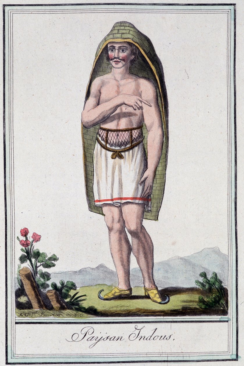 Indiase boer - in "Encyclopédie des voyages" door Grasset St Sauveur, ed. 1796 door Jacques Grasset de Saint Sauveur