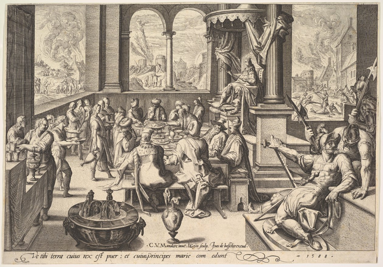 Allegorie van de regering van een kinderachtige koning, 1588 door Jacques II de Gheyn
