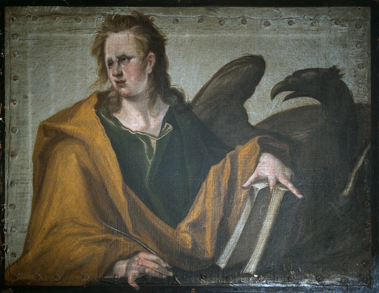 Sint Johannes de Evangelist, 1588 door Jacques II de Gheyn