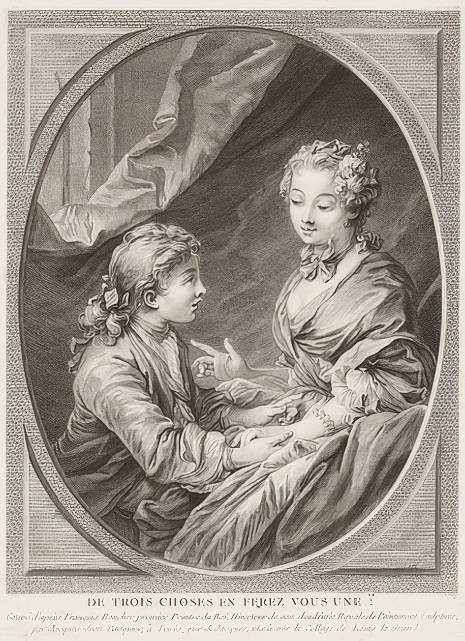 Van drie dingen maak je er één?. 1768 door Jacques Jean Pasquier