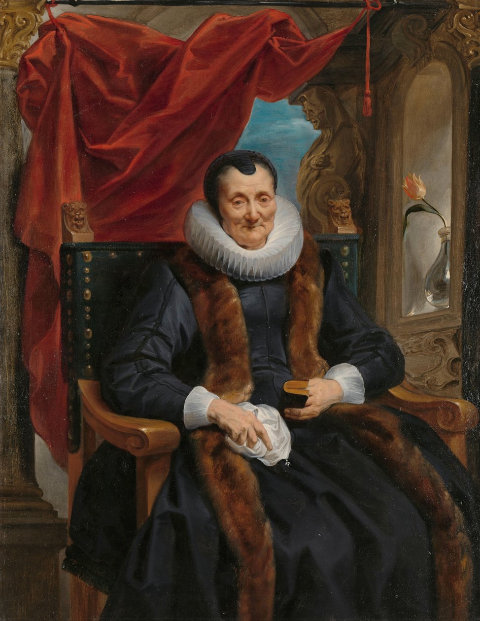 Portret van Magdalena de Cuyper door Jacques Jordaens
