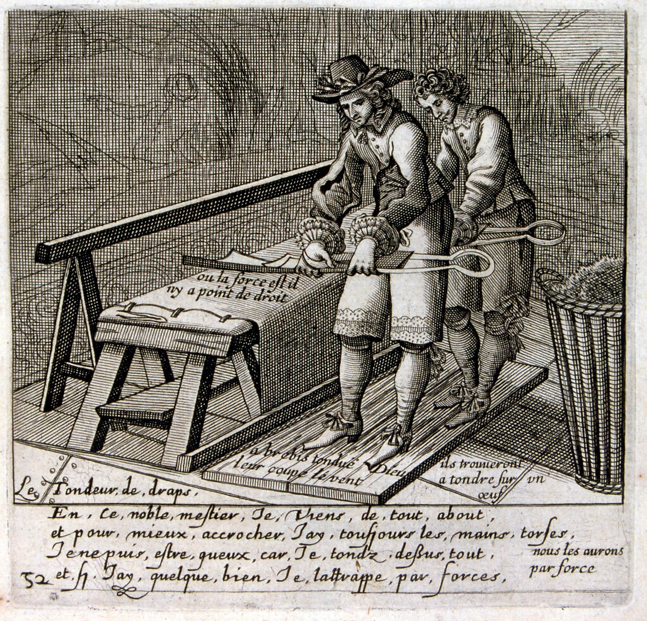 Illustratie van fabels door Jean de La Fontaine (gravure door Jacques Lagniet