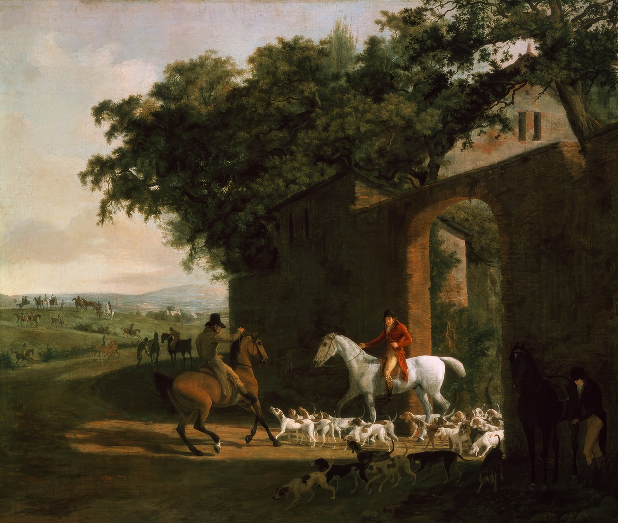 Op jacht door Jacques Laurent Agasse