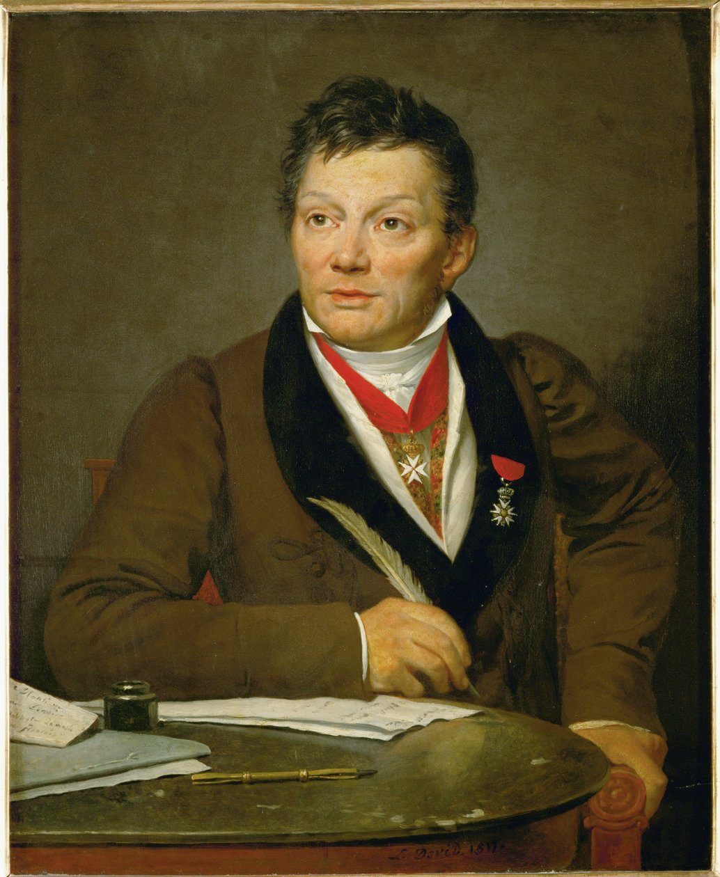 Alexandre Lenoir, oprichter van het Musee des Monuments Francais ... door Jacques Louis David