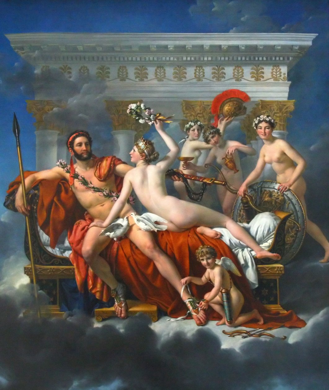 Frans: Mars désarmé par Vénus Mars ontwapend door Venus door Jacques Louis David