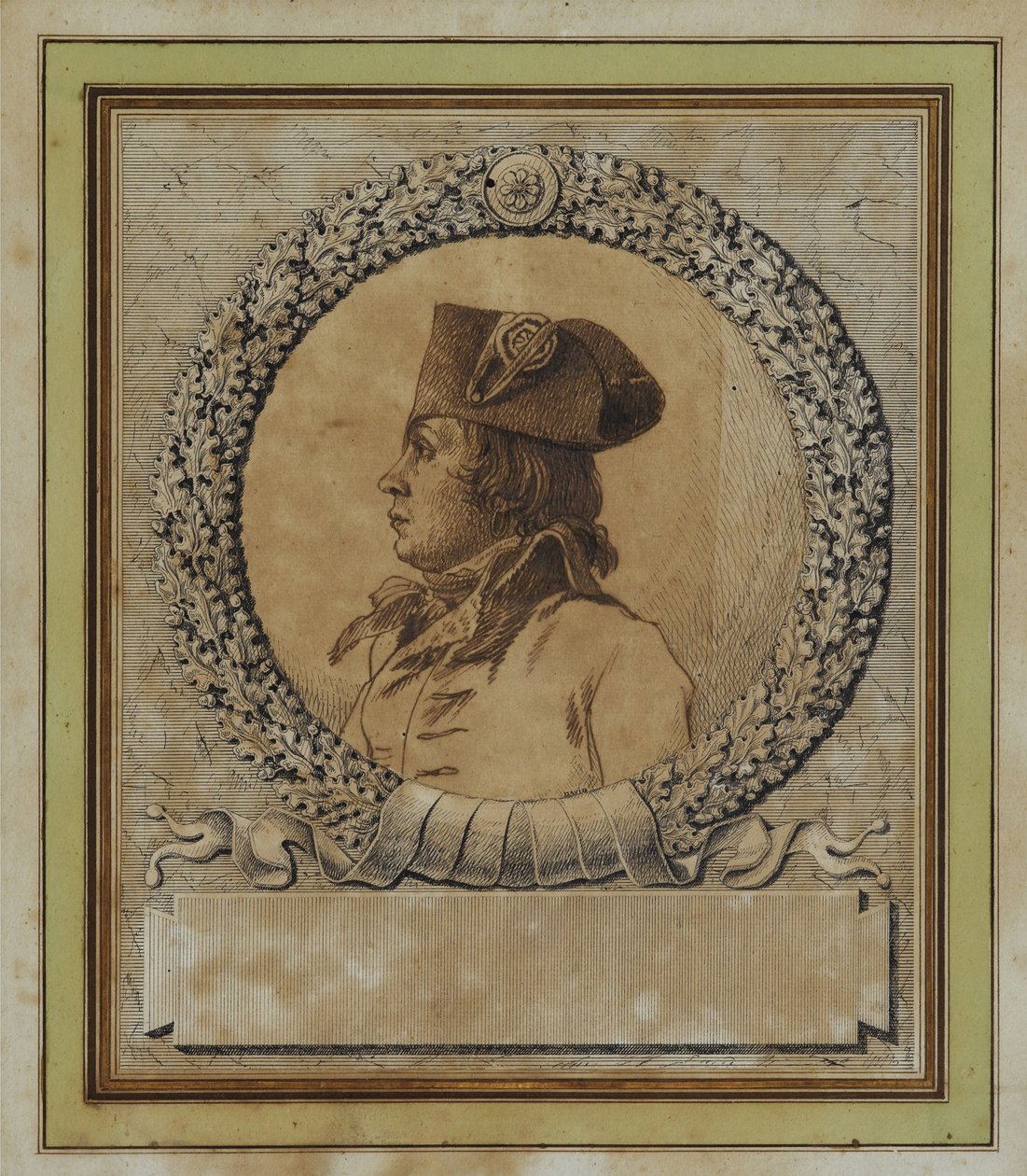 Portret van Philippe-François-Joseph Le Bas 1762-1794, ca. 1793 door Jacques Louis David