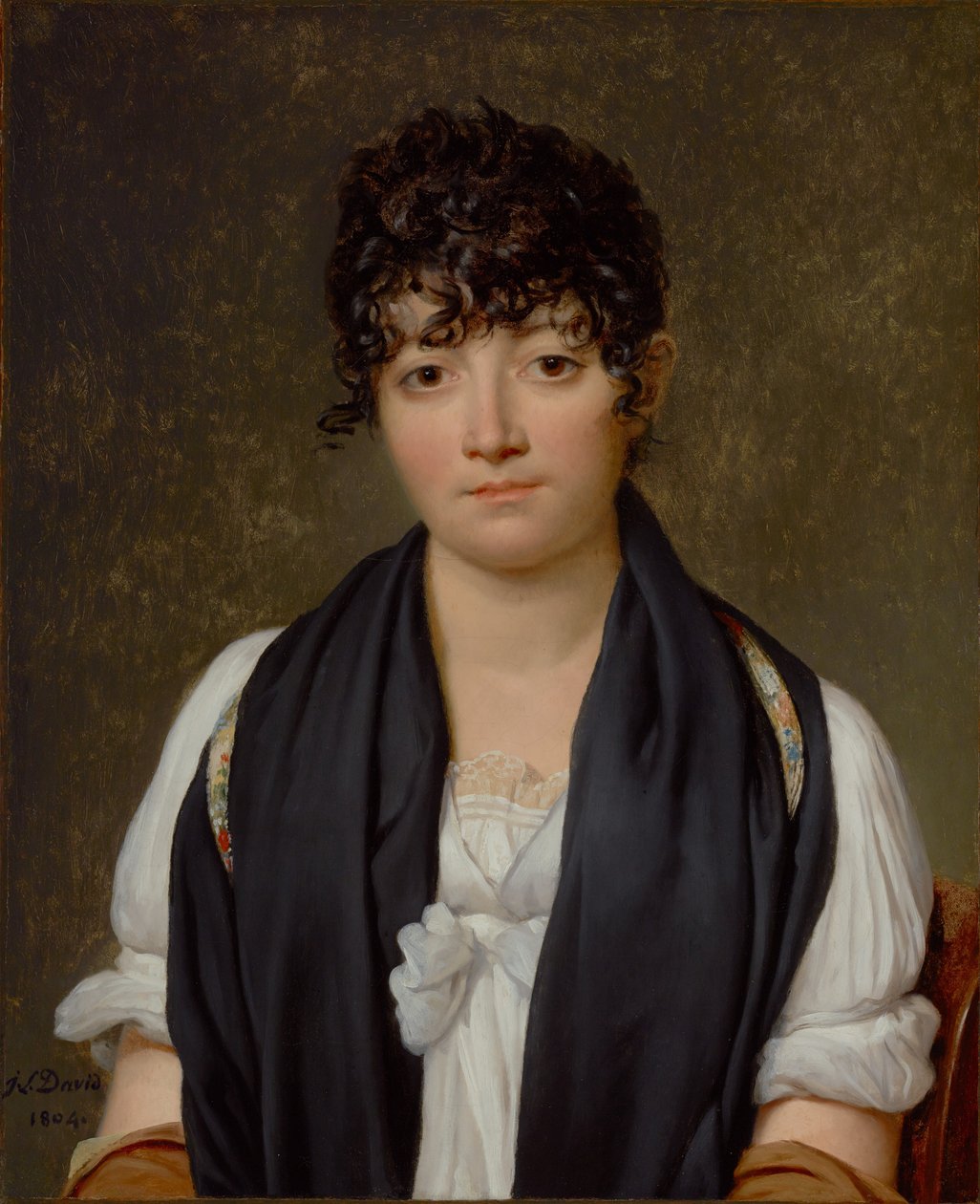 Portret van Suzanne Le Peletier de Saint-Fargeau door Jacques Louis David