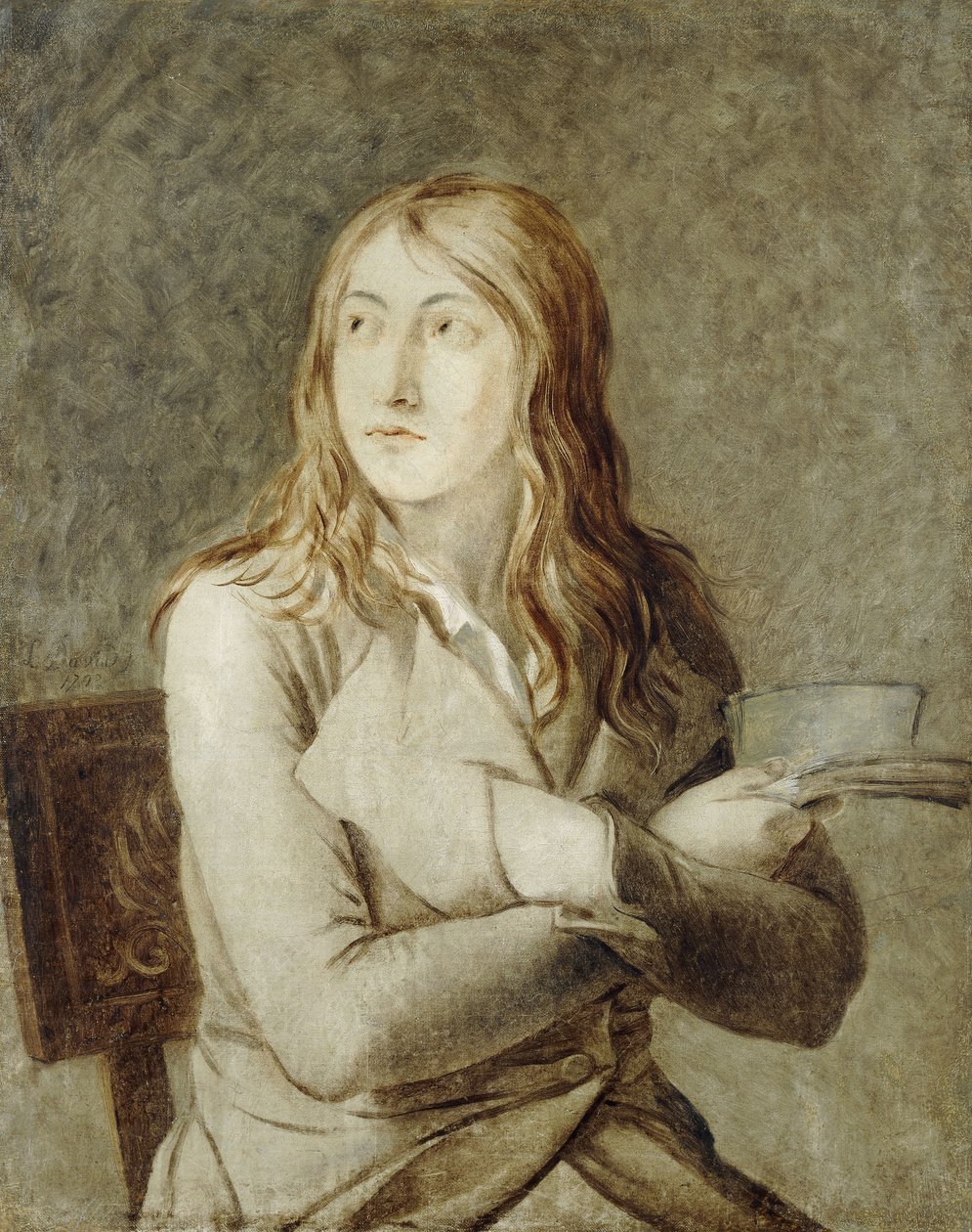Portret van een jonge man, 1793 door Jacques Louis David