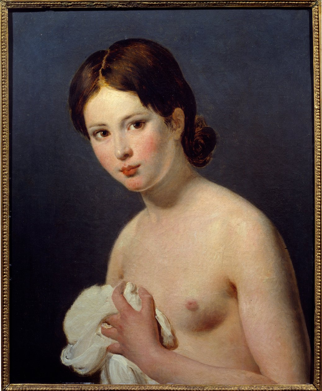 Portret van een jong meisje door Jacques Louis David