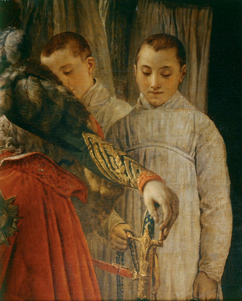 De kroning van Napoleon in de Notre-Dame ... door Jacques Louis David