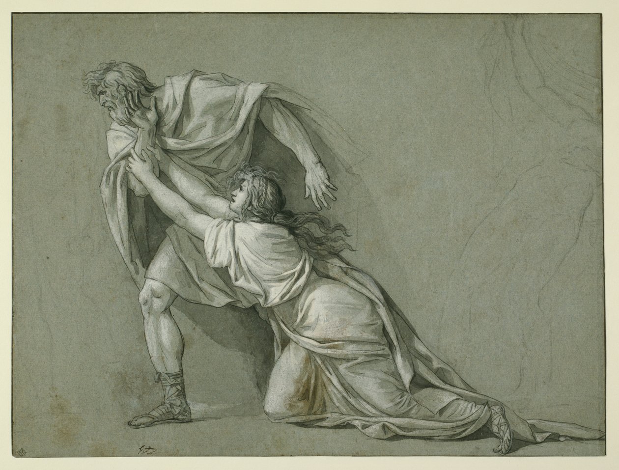 Het vertrek van Marcus Attilius Regulus naar Carthago door Jacques Louis David