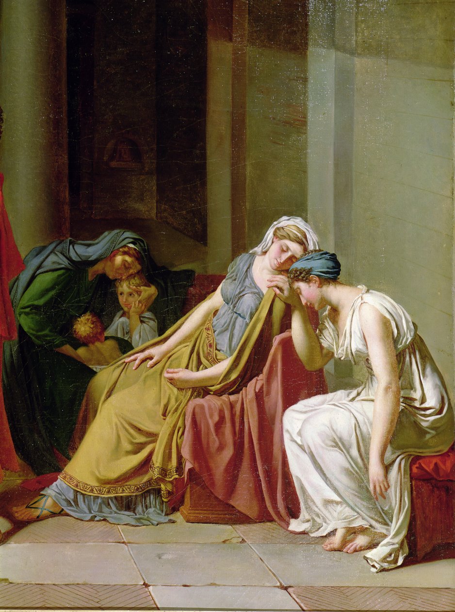 De eed van de Horatii (detail) door Jacques Louis David