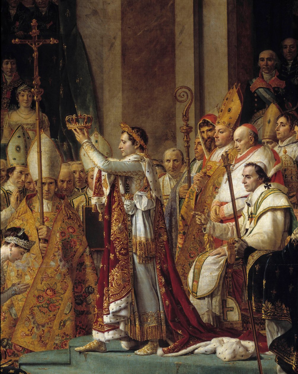 De Rite van Napoleon (detail) door Jacques Louis David