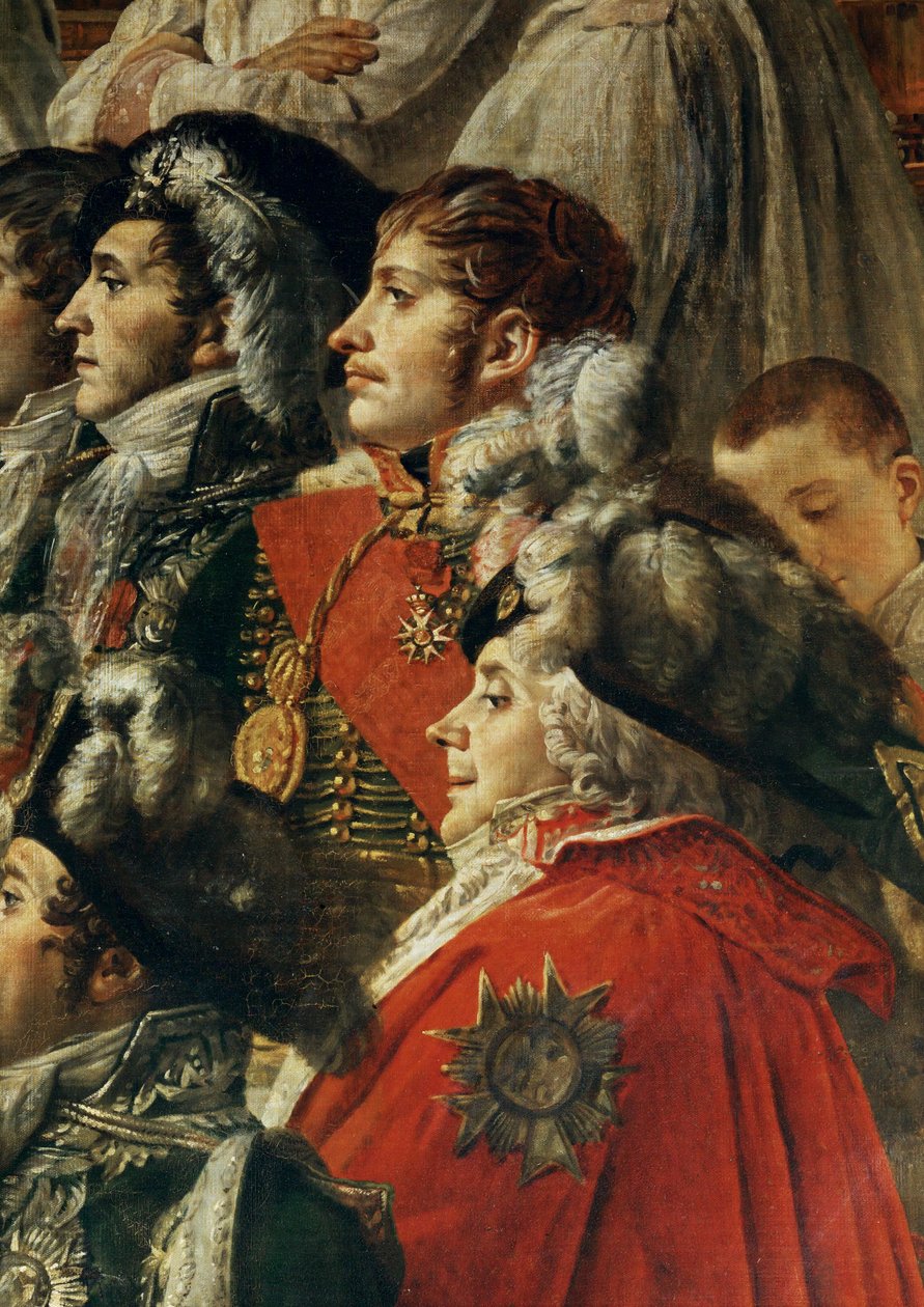 De kroning van Napoleon I door paus Pius VII in de kathedraal Notre-Dame de Paris ... door Jacques Louis David