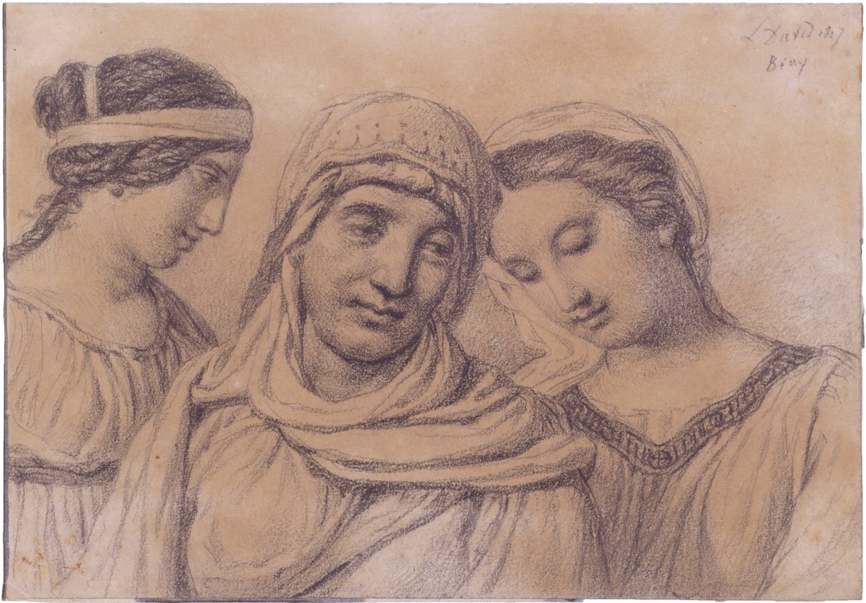 Drie vrouwen door Jacques Louis David