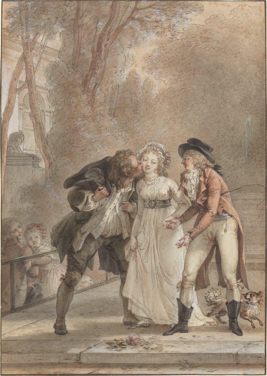 Geleende kus door Jacques Louis François Touzé