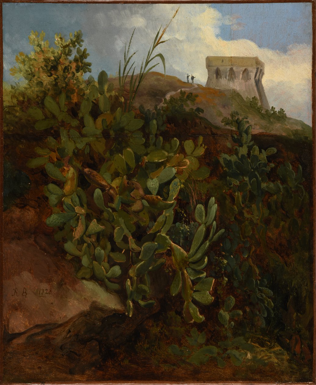 Toren en cactus door Jacques Raymond Brascassat