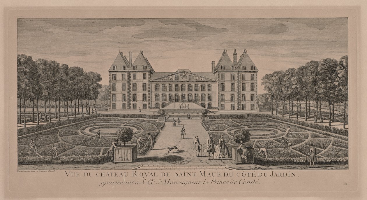 Kasteel St. Maur door Jacques Rigaud