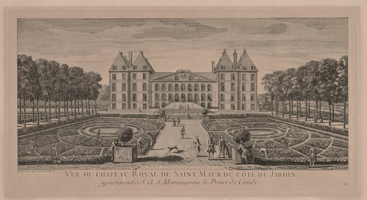 Kasteel St. Maur door Jacques Rigaud