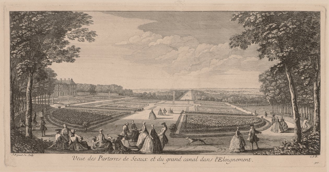 Bloementuinen van Seaux door Jacques Rigaud