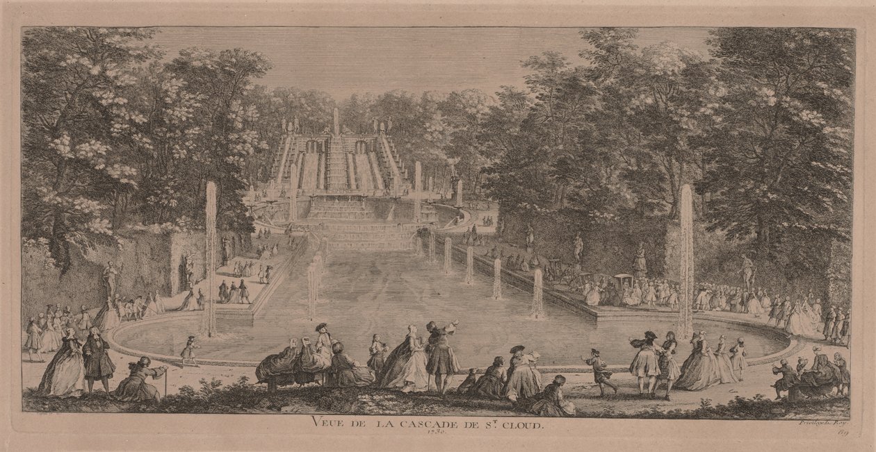 De Watervallen van St. Cloud door Jacques Rigaud