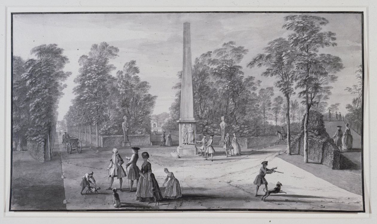 De Grote Obelisk, nabij de zuidwestelijke ingang van Lord Burlington