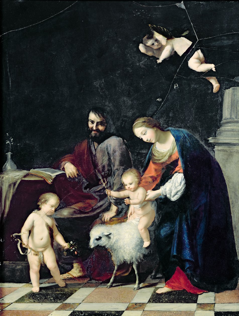 De Heilige Familie door Jacques Stella
