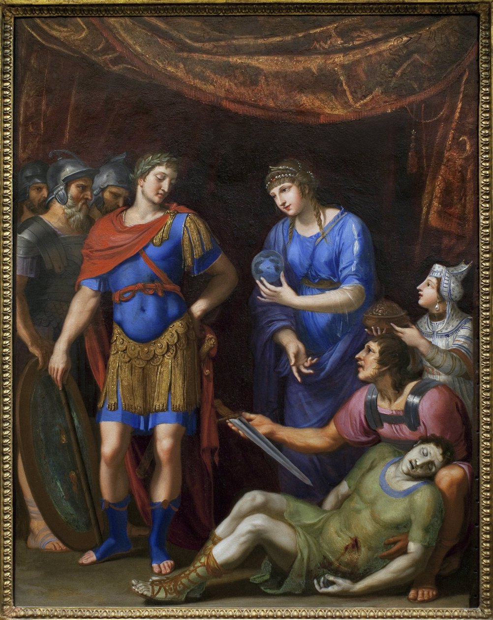 De dood van Marcus Antonius door Jacques Stella