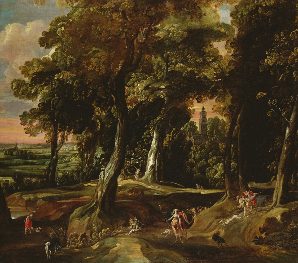 Diana de jageres door Jacques d Arthois