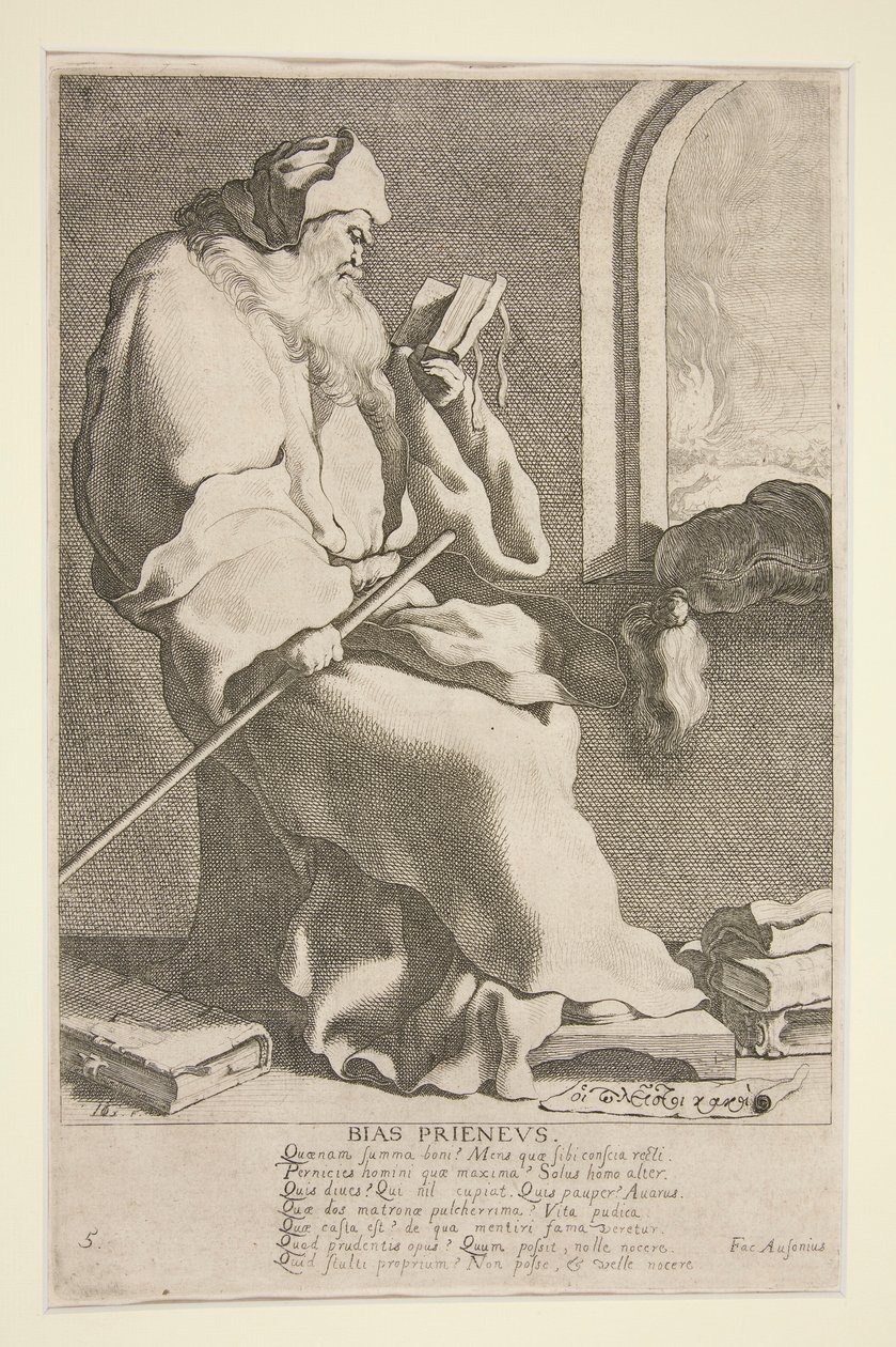 Bias Prieneus, #5 uit de serie De Zeven Wijzen van Griekenland door Jacques de Gheyn III