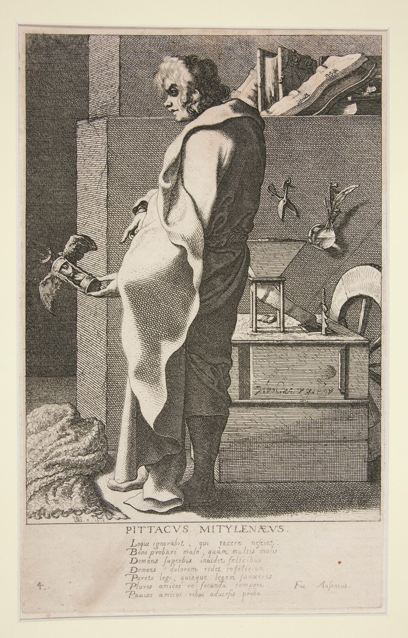 Pittacus Mytilenaeus, #4 uit de serie De zeven wijzen van Griekenland door Jacques de Gheyn III