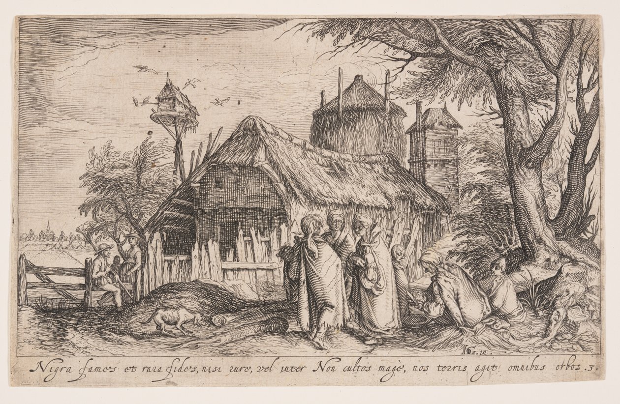 Landschap met Roma, uit Landschappen door Jacques de Gheyn II