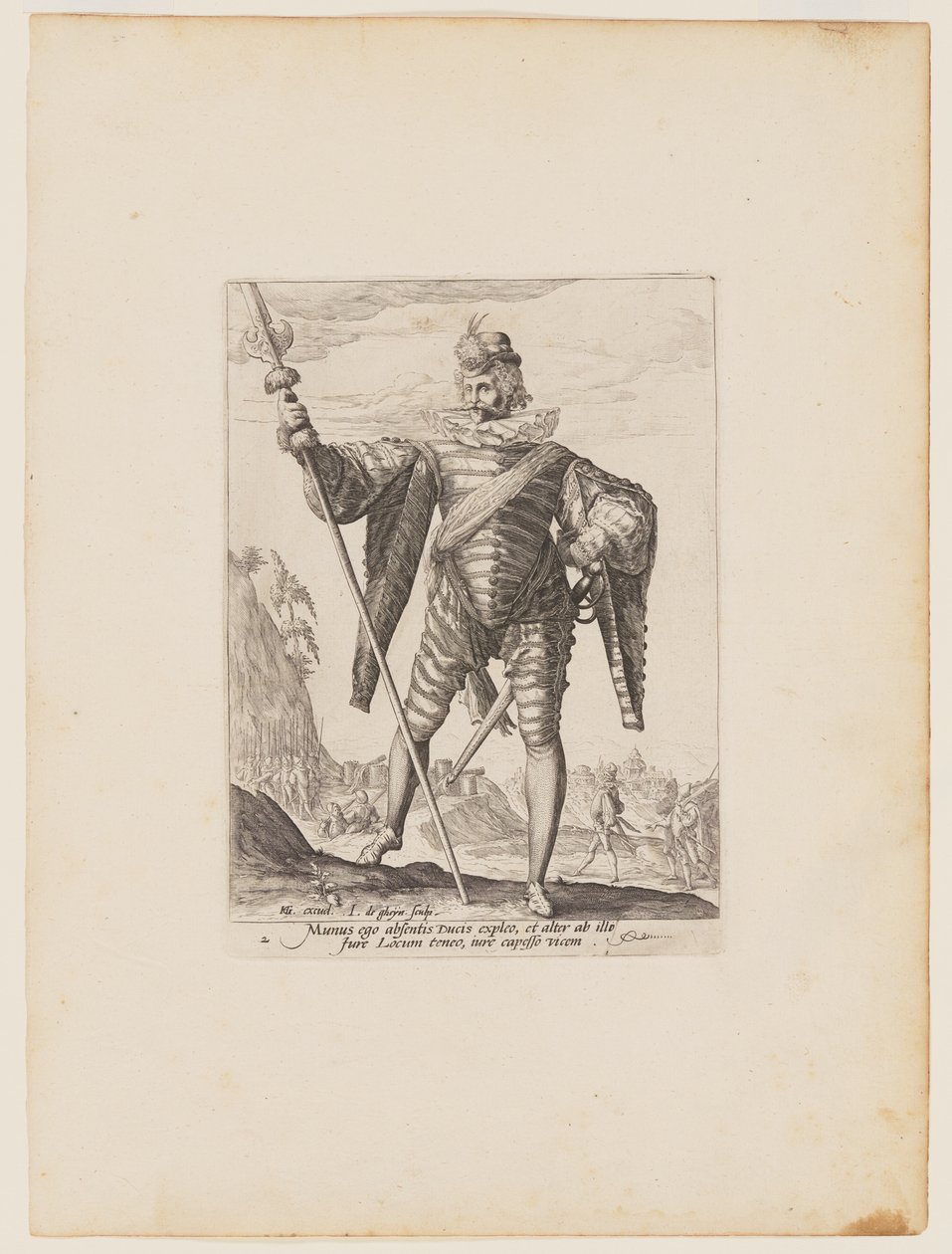 Luitenant-kolonel, van officieren en soldaten van de lijfwacht van keizer Rudolph II door Jacques de Gheyn II