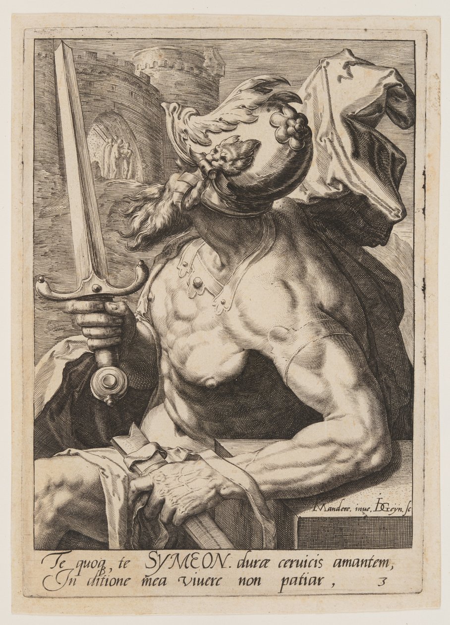 Simeon, uit De twaalf zonen van Jacob door Jacques de Gheyn II
