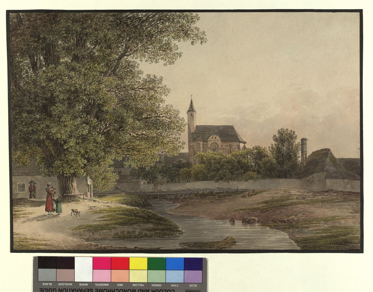 De ziekenhuiskerk in Mödling door Jakob Alt