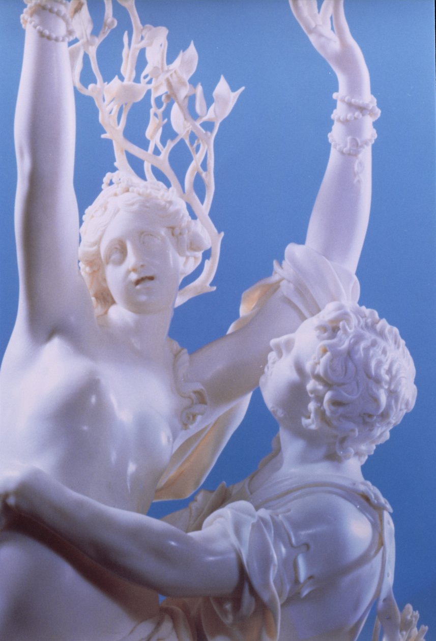 Detail van Apollo en Daphne door Jakob Auer