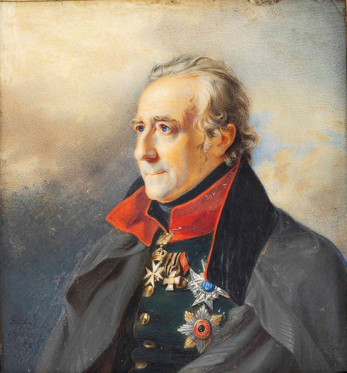 Portret van Jan Pieter van Suchtelen 1751-1836, 1821 door Jakob Axel Gillberg