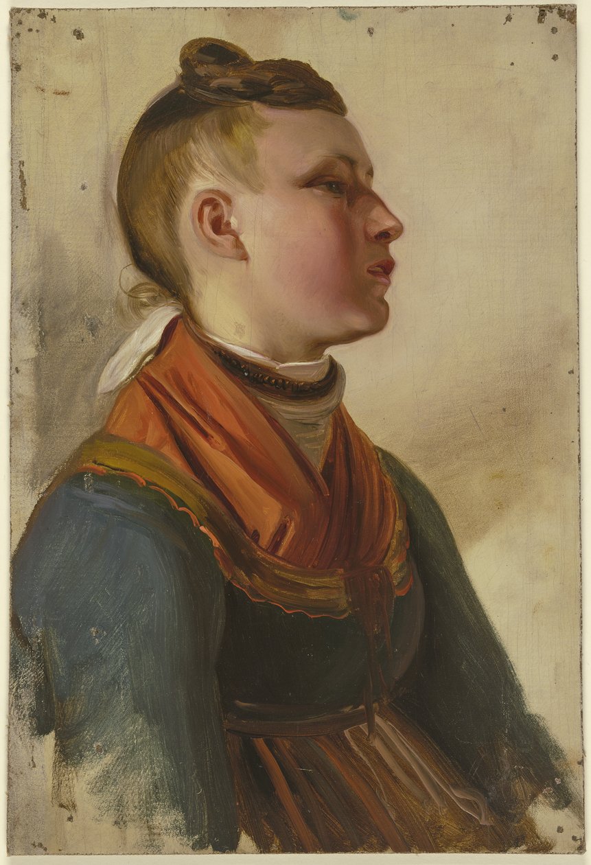 Boerenmeisje door Jakob Becker
