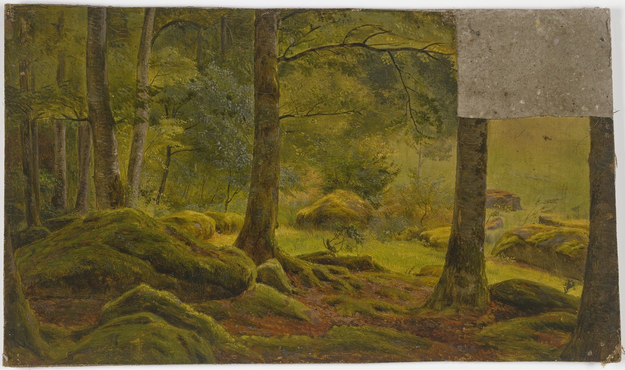 In het bos door Jakob Becker