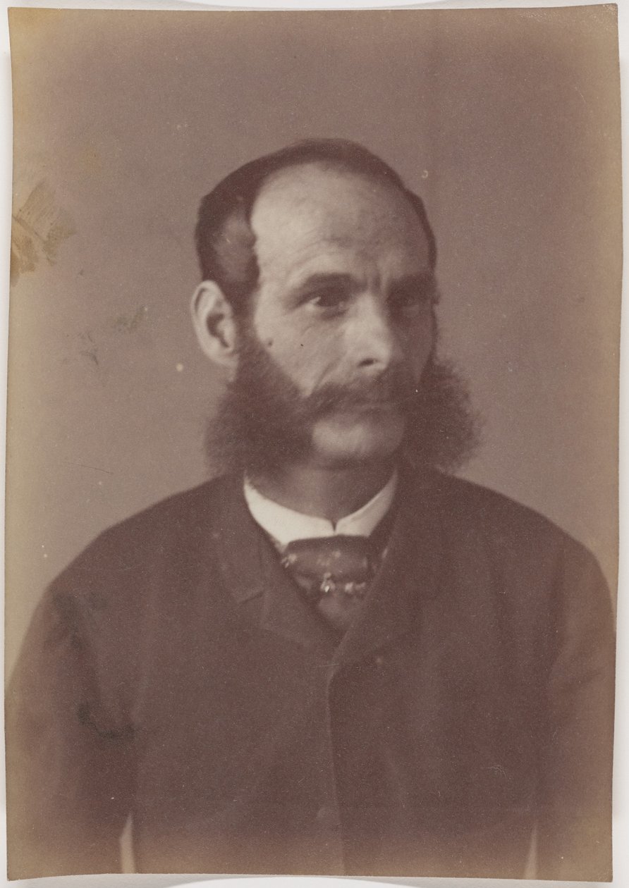 [Portret van een man met bakkebaarden]. door Jakob Höflinger