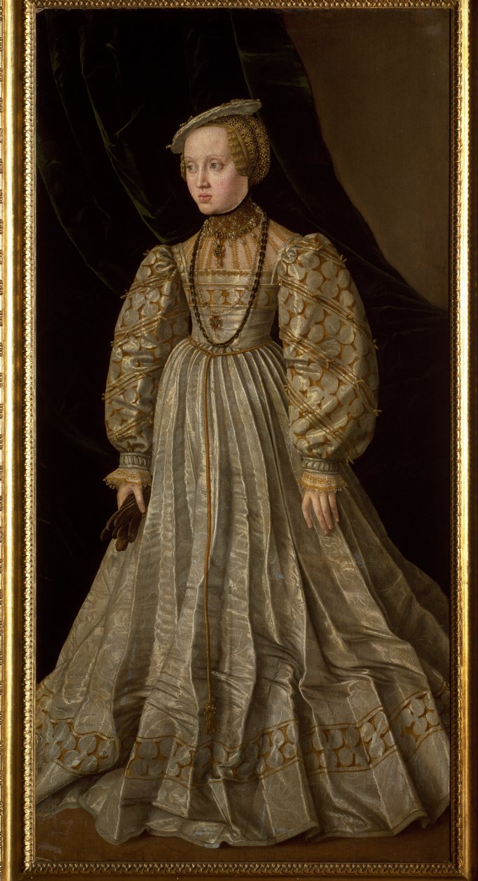 Portret van Anna van Oostenrijk (of Anna van Habsburg) door Jakob Seisenegger