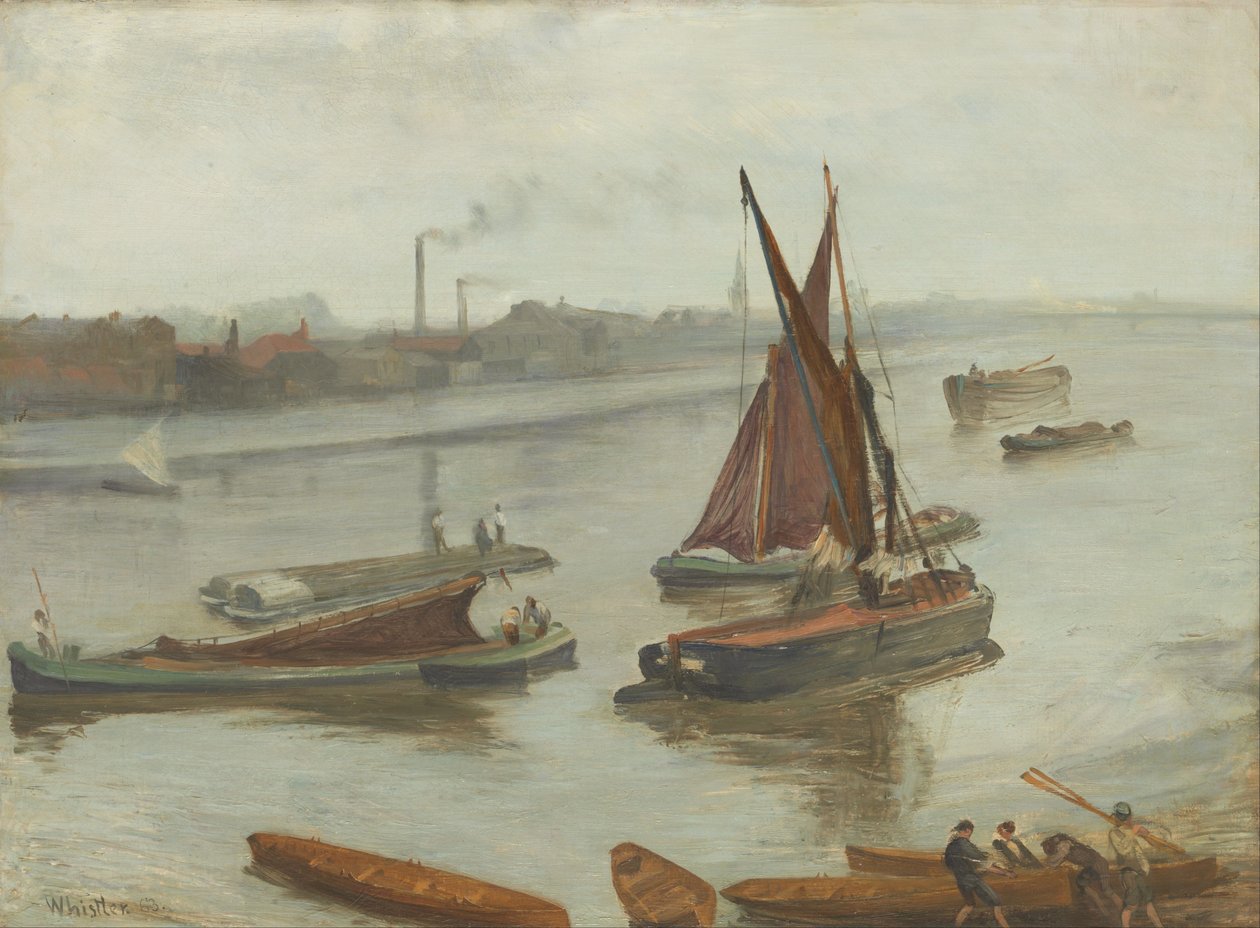 Oude Battersea Reach door James Abbott McNeill Whistler