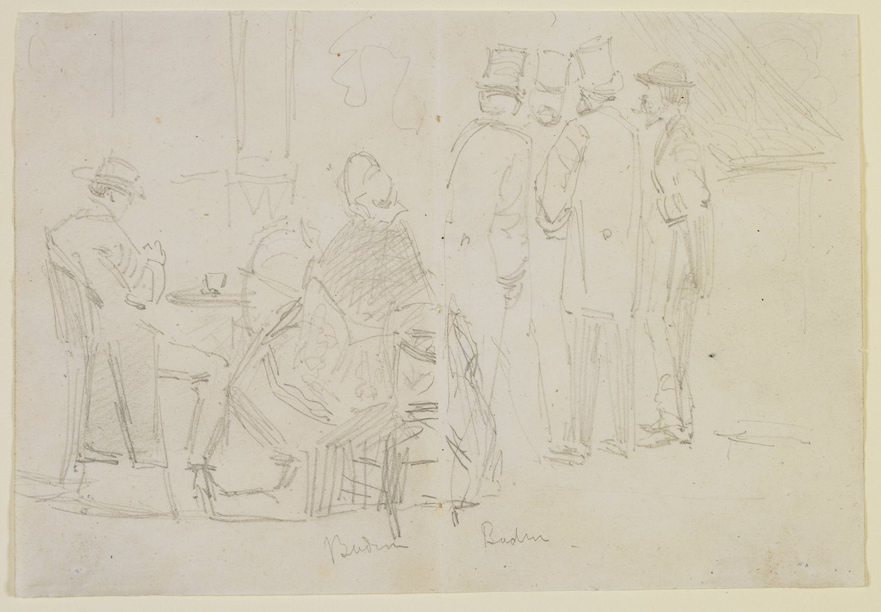 Baden-Baden, 1858 door James Abbott McNeill Whistler